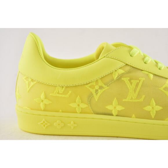 Louis Vuitton Luxembourg Tattoo Yellow Monogram LV Low Top Sneaker UK 9 US 10 11 - Picture 4 of 14